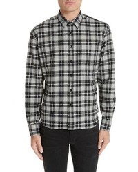 Saint Laurent Folk Cotton Cashmere Flannel Sport Shirt