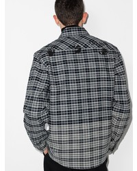 Off-White Spliced Flannel Shirt