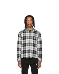 CARHARTT WORK IN PROGRESS Black And White Check Pulford Shirt