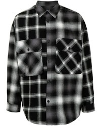 FIVE CM Check Print Button Up Shirt