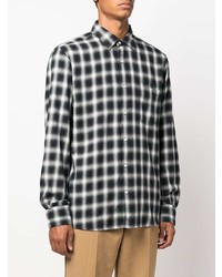 Aspesi Checked Long Sleeved Shirt