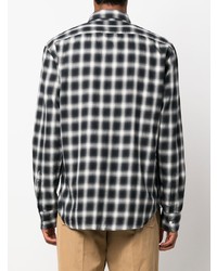 Aspesi Checked Long Sleeved Shirt