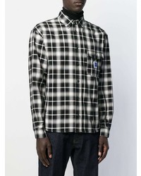 PACCBET Logo Patch Check Plaid Shirt