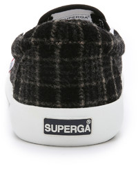 Superga 2311 Wool Plaid Slip On Sneakers
