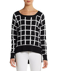 Black and White Plaid Sweater
