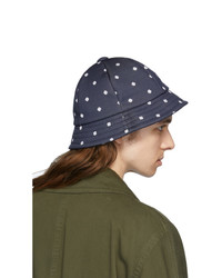 Needles Navy Polka Dot Bermuda Hat