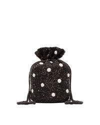 Ganni Multicoloured Wintour Bead Embellished Drawstring Pouch