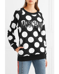 Moschino Printed Cotton Jersey Sweater
