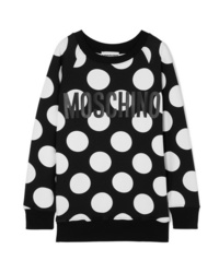 Moschino Printed Cotton Jersey Sweater