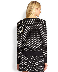 DKNY Silkcashmere Printed Sweater