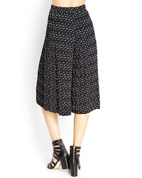 Forever 21 Woven Pleated Culottes