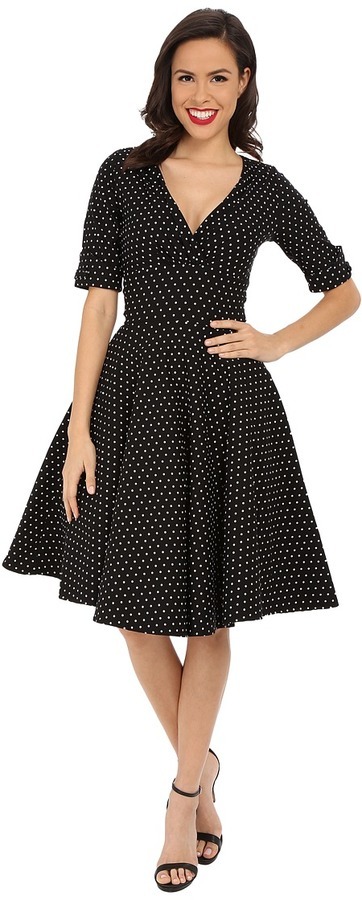 Unique Vintage Delores Dress Dress 98 Zappos Lookastic Com