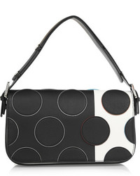 Fendi Baguette Polka Dot Leather Shoulder Bag