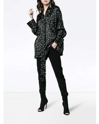 Ann Demeulemeester Tie Neck Blouse With Spots