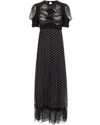 Meadham Kirchhoff Black Silk Polka Dot Lawie Dress
