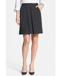 Black and White Polka Dot Mini Skirt