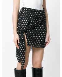 Saint Laurent Polka Dot Mini Skirt