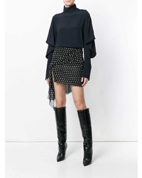 Saint Laurent Polka Dot Mini Skirt