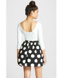 Ppla Polka Dot Print Full Skirt