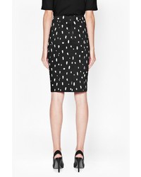 French Connection Polka Spray Pencil Skirt