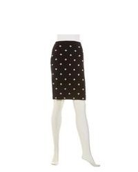 Joan Vass Reversible Polka Dot Knit Skirt