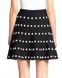 BCBGMAXAZRIA Gloriah Dot Print Mini Skirt