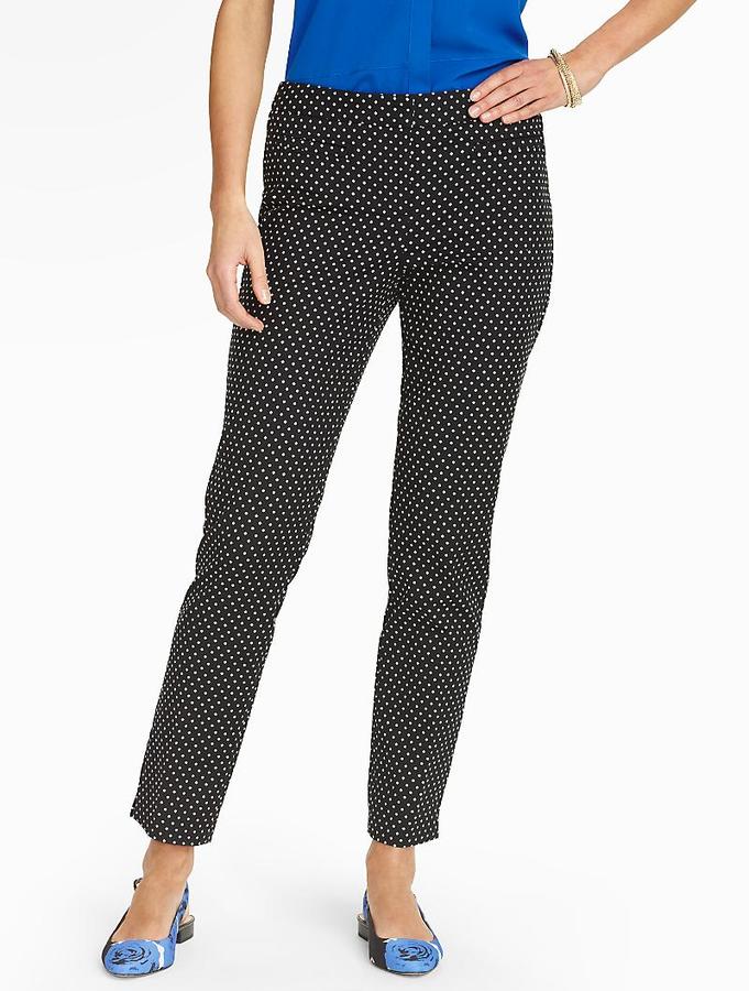 Talbots Hampshire Pants Curvypolka Dots, $99, Talbots