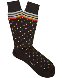 Paul Smith Polka Dot Cotton Blend Socks