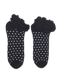 Forever 21 Ruffled Polka Dot Ankle Socks