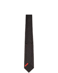 Isaia Black 7 Fold Tie