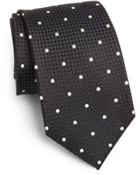 Saks Fifth Avenue Collection Dot Print Silk Tie