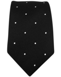 The Tie Bar Satin Dot Blackwhite