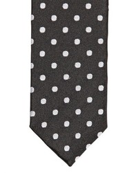 The Kooples Polka Dots Printed Silk Satin Tie