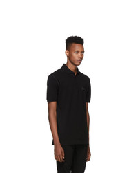 Dolce and Gabbana Black Plaque Polo