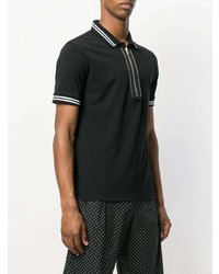 Les Hommes Zip Fastening Polo Shirt