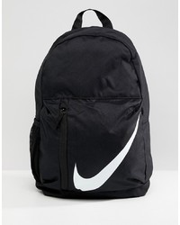 Nike Black Large Swoosh Logo Backpack