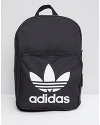 adidas Originals Large Trefoil Logo Backpack In Black Dj2170