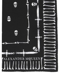 Alexander McQueen Skull Printed Light Gabardine Bandana