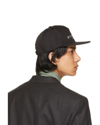 Givenchy Black And White Canvas Logo Cap