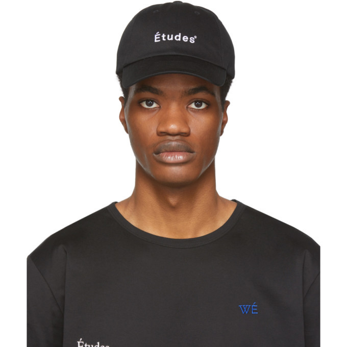 Études Black Booster Logo Cap, $49 | SSENSE | Lookastic