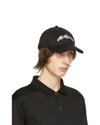 Alexander McQueen Black Double Logo Cap