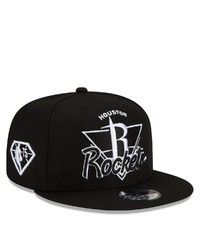 New Era Black Houston Rockets 2021 Nba Tip Off 9fifty Snapback Adjustable Hat