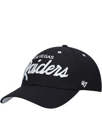 '47 Black Las Vegas Raiders Body Check Contender Flex Hat