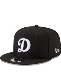 New Era Black Los Angeles Dodgers Alternate Logo Black White 9fifty Snapback Hat At Nordstrom