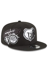 New Era Black Memphis Grizzlies Back Half 9fifty Snapback Adjustable Hat At Nordstrom