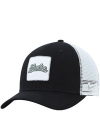 Nike Black Michigan State Spartans Classic 99 Alternate Logo Trucker Adjustable Snapback Hat