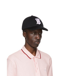 Burberry Black Monogram Tb Baseball Cap