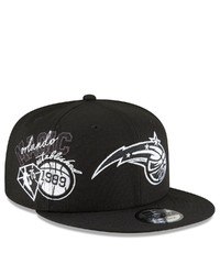 New Era Black Orlando Magic Back Half 9fifty Snapback Adjustable Hat At Nordstrom