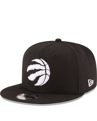 New Era Black Toronto Raptors Black White Logo 9fifty Adjustable Snapback Hat At Nordstrom