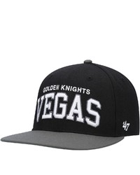 '47 Black Vegas Golden Knights Captain Snapback Hat At Nordstrom